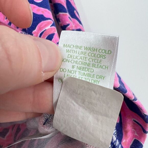 Lilly Pulitzer Women's Popover Coral Reef Skipper Jacket Zip Pink Blue‎ Size XXS - Picture 7 of 11